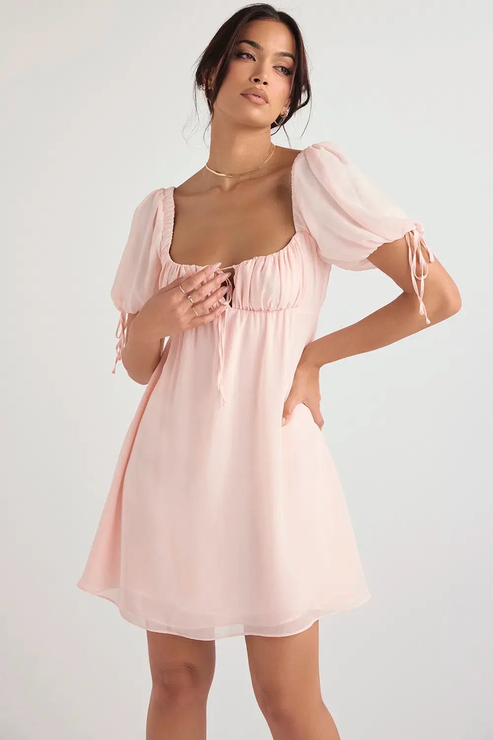 House of CB Princess Mini Dress In Pink Quartz Size 8 photo 6