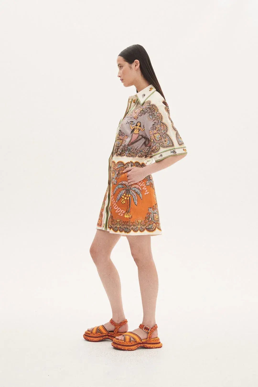 Alemais Trippy Troppo Mini Dress Multi Size AU 12 photo 2