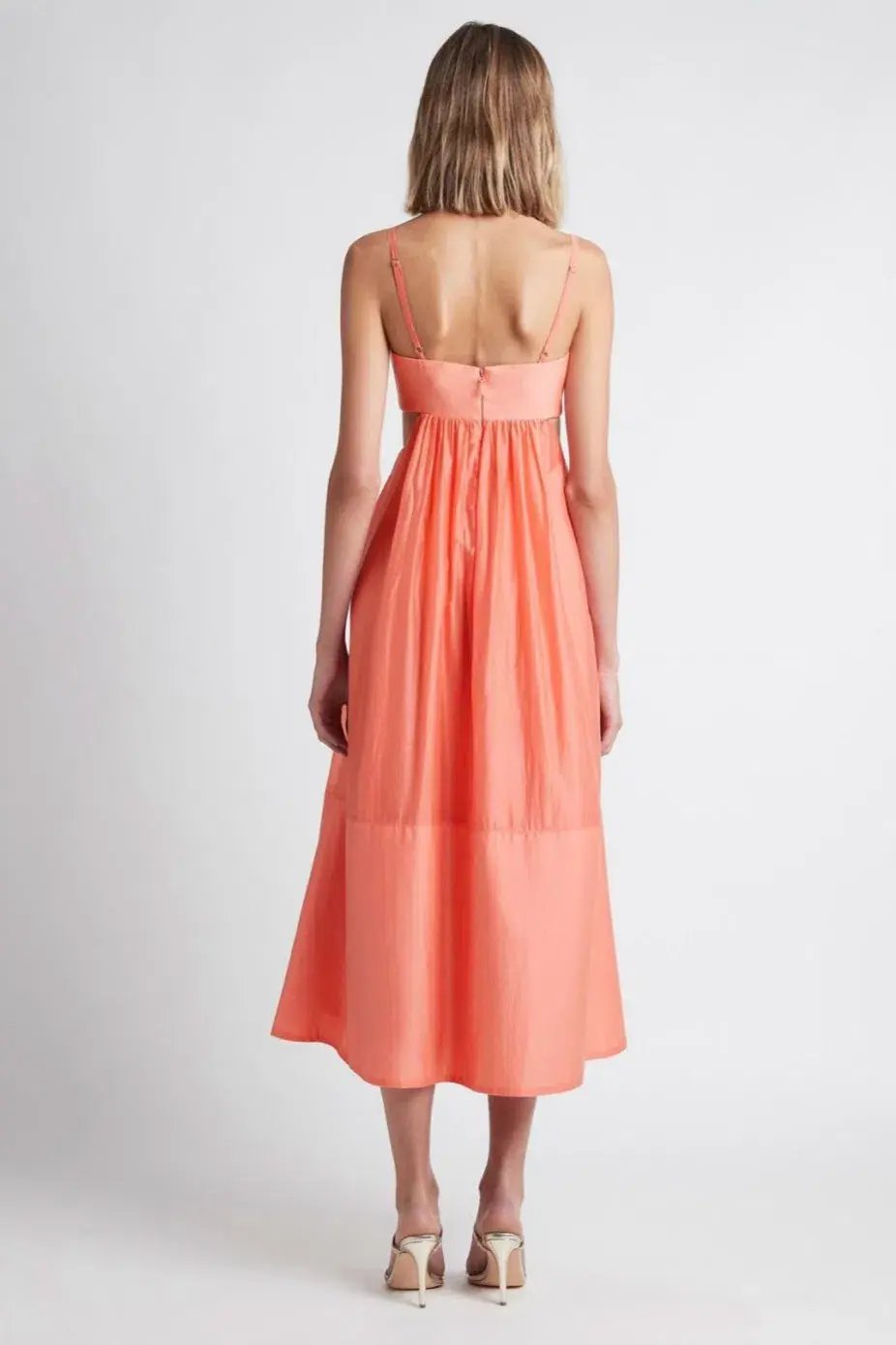 Sheike Grace Midi Dress Peach Size 8 / S photo 3