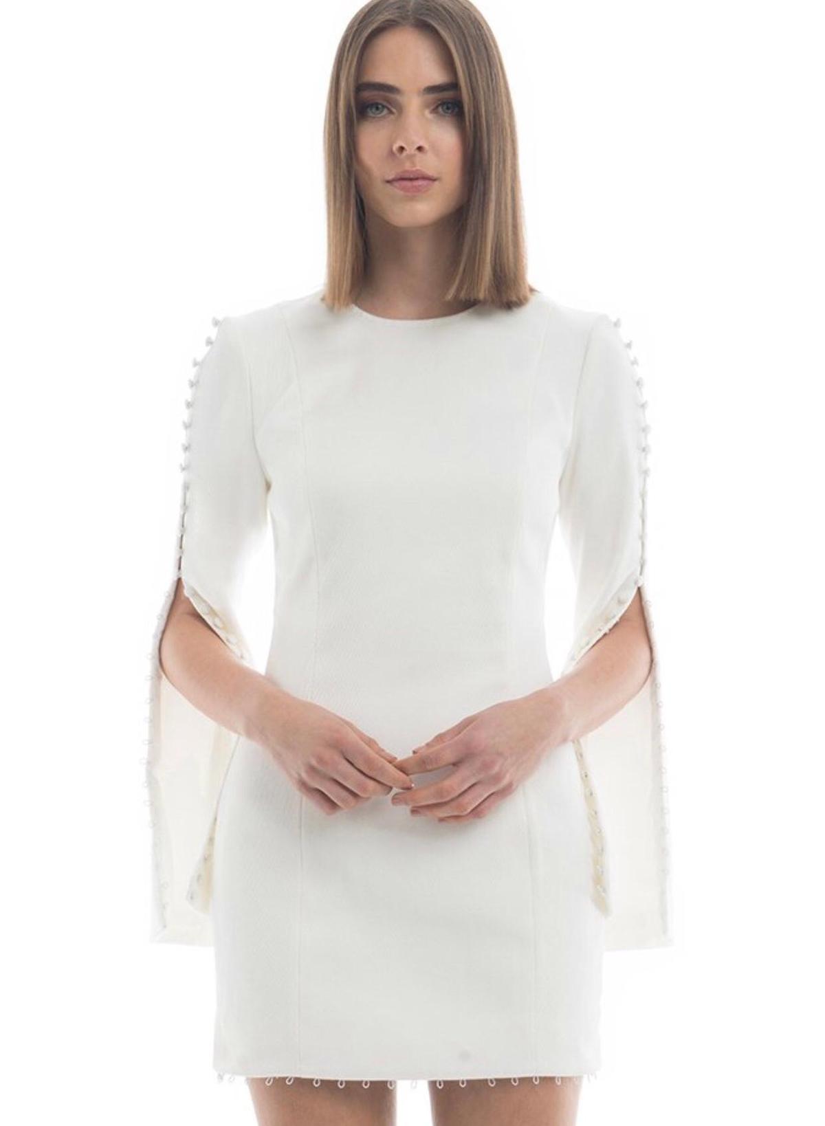 Misha Analiese Mini Dress White Size 8 photo 5