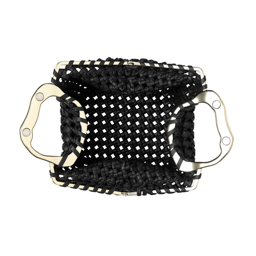 Aje Mini Weave Clutch | Black photo 3