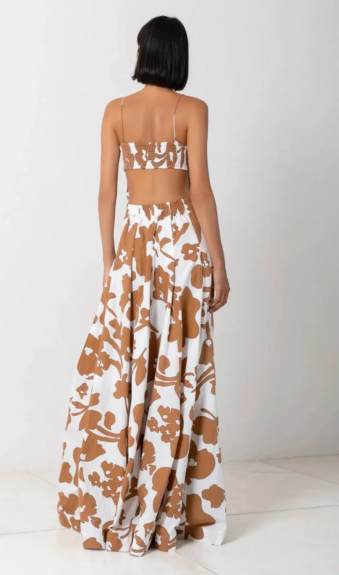 SWF Bandeau Spaghetti Strap Maxi Dress in Dusty Dahlia Print Size S (AU 8) photo 3