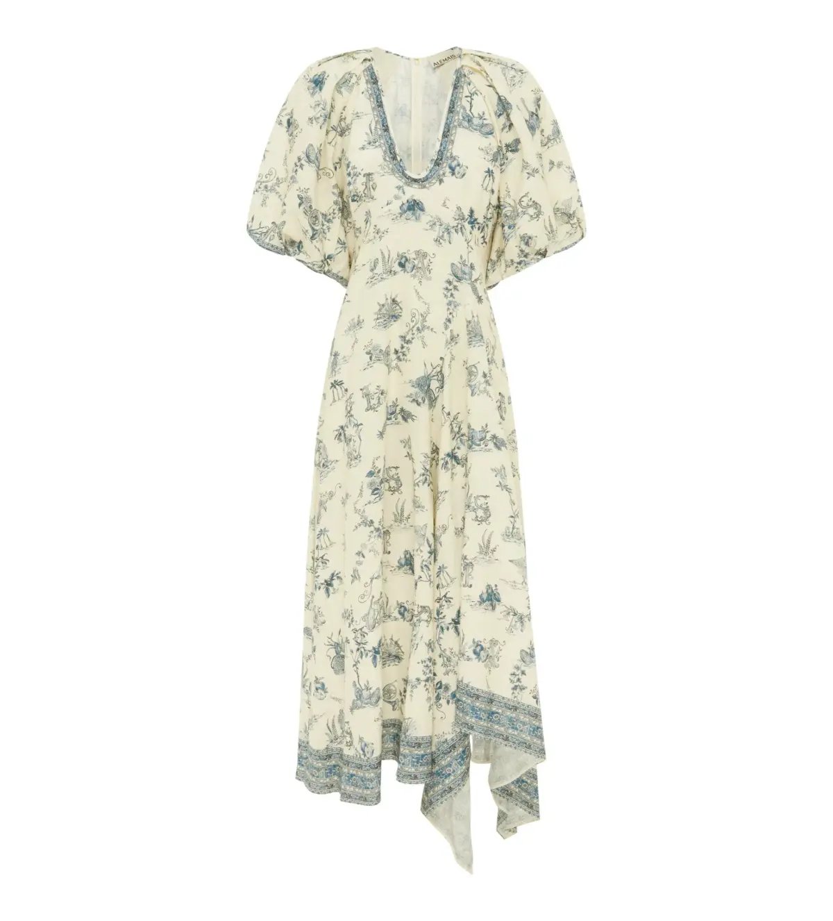 Alemais Casa Midi Dress Multi Floral Size AU 12 photo 6