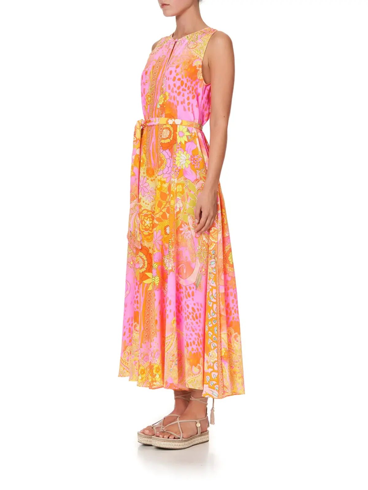 Camilla Hair Hair Hair Flared Jumpsuit Print Size AU 12 photo 2