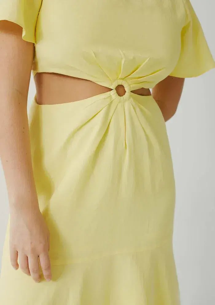 Jillian Boustred Link Dress Yellow Size AU 12 photo 3