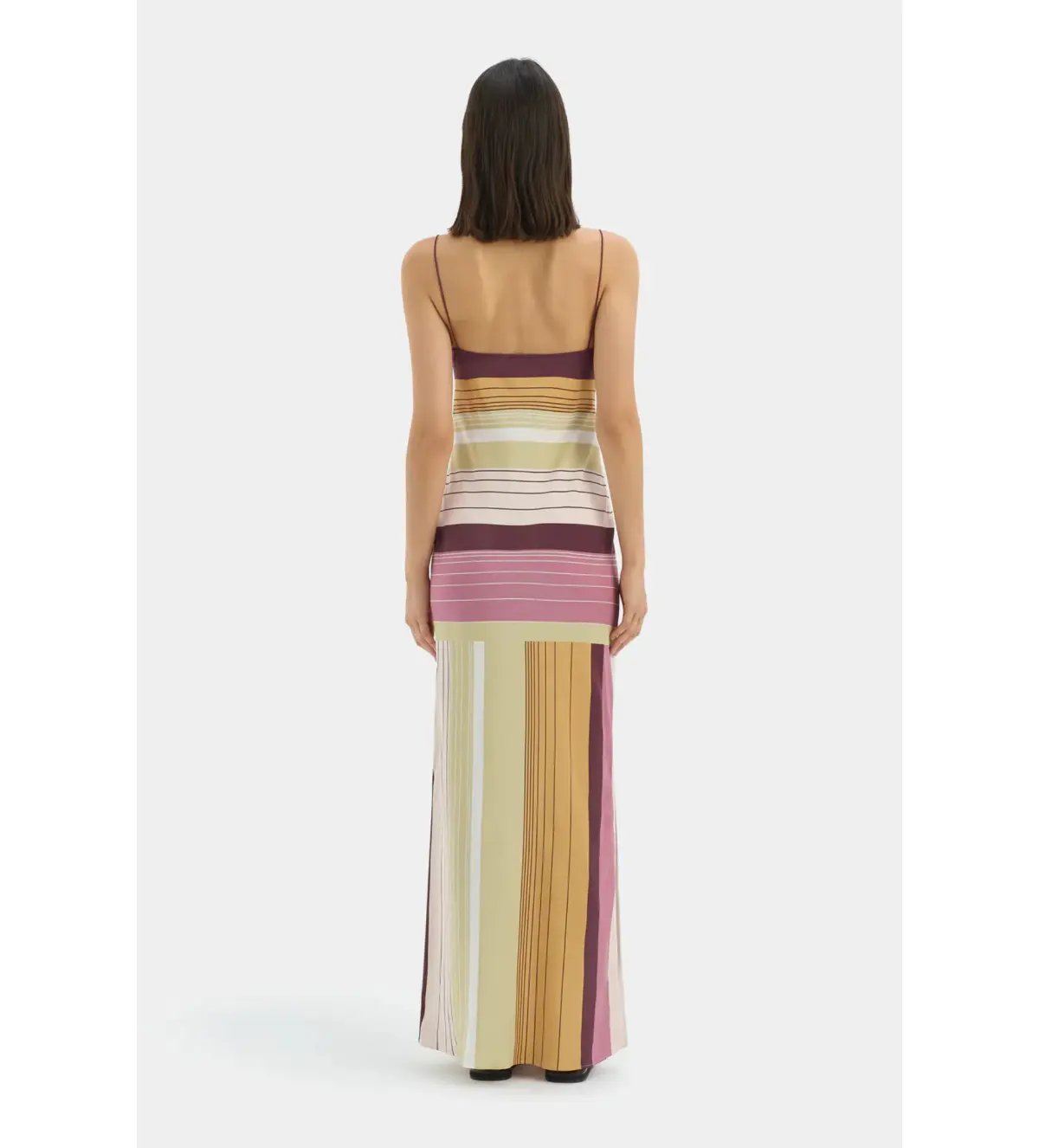 Sir The Label Fontana Slip Maxi Dress in Elisa Stripe Size 12 photo 3