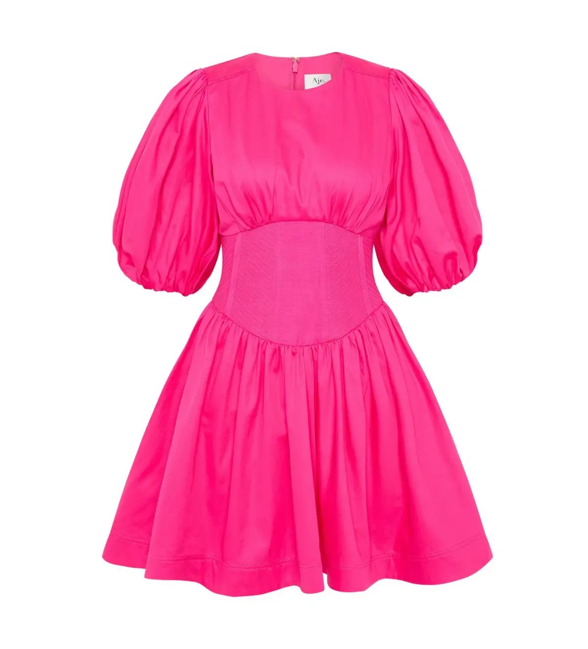 Aje Billie Corded Mini Dress Azalea Pink Size 14 photo 2