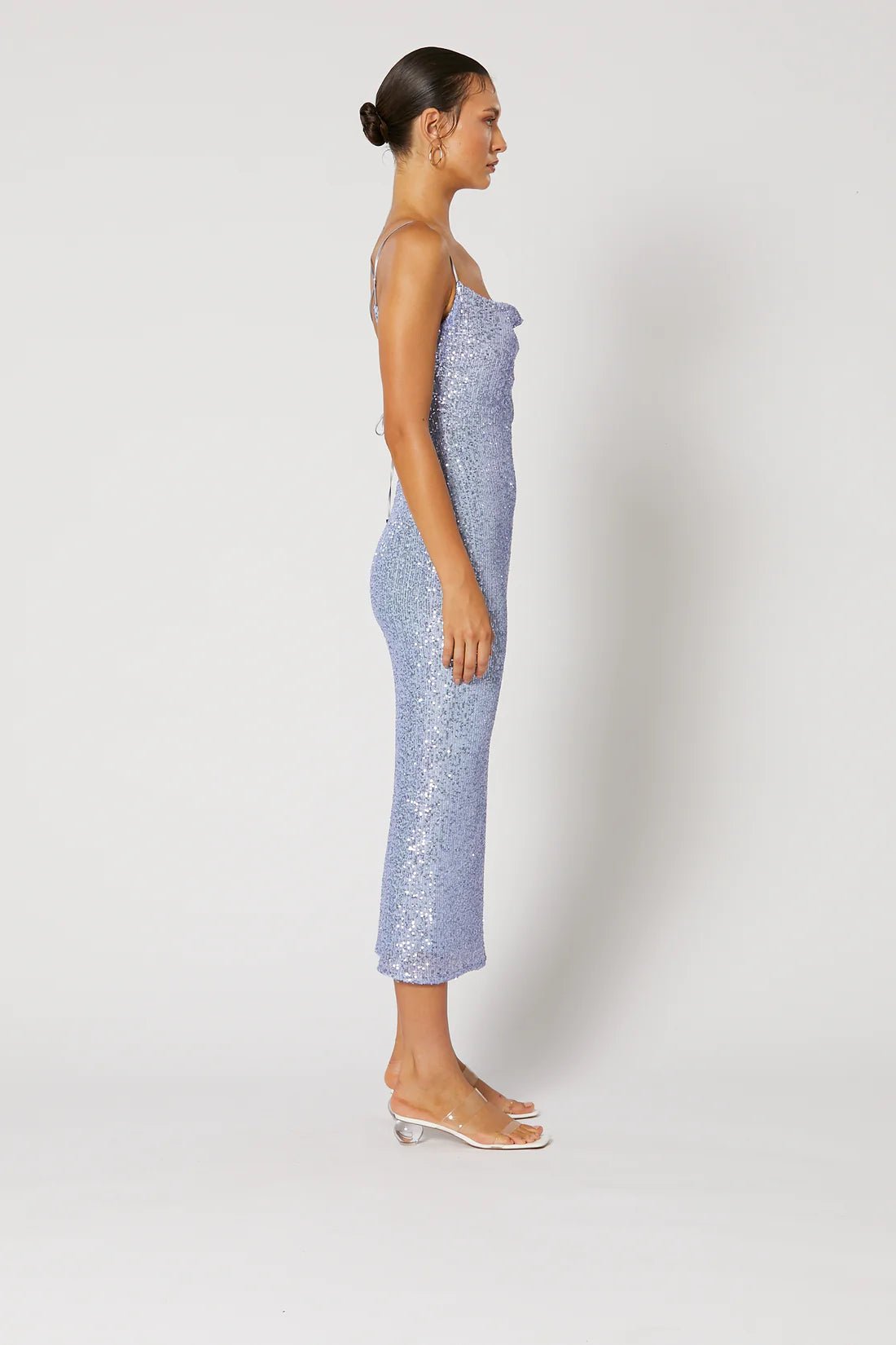 WINONA MARINI MIDI DRESS - BLUE photo 6