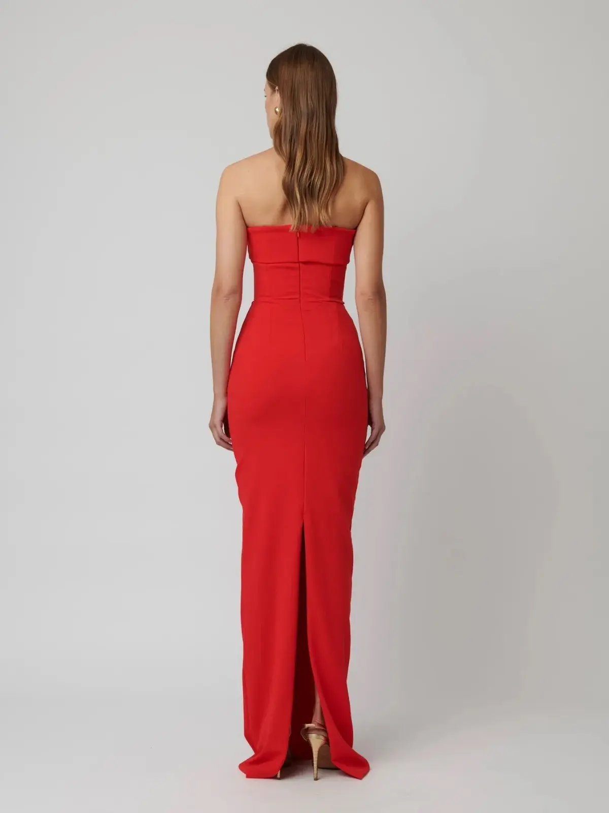 EFFIE KATS MONROE GOWN IN CHERRY RED photo 3
