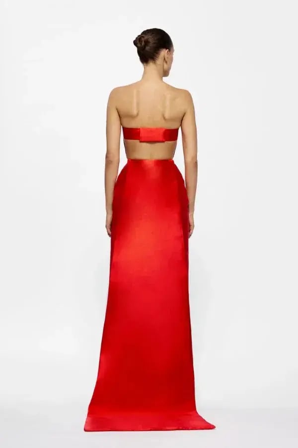 Effie Kats Zahara Dress Maxi Red Size AU 8 photo 4