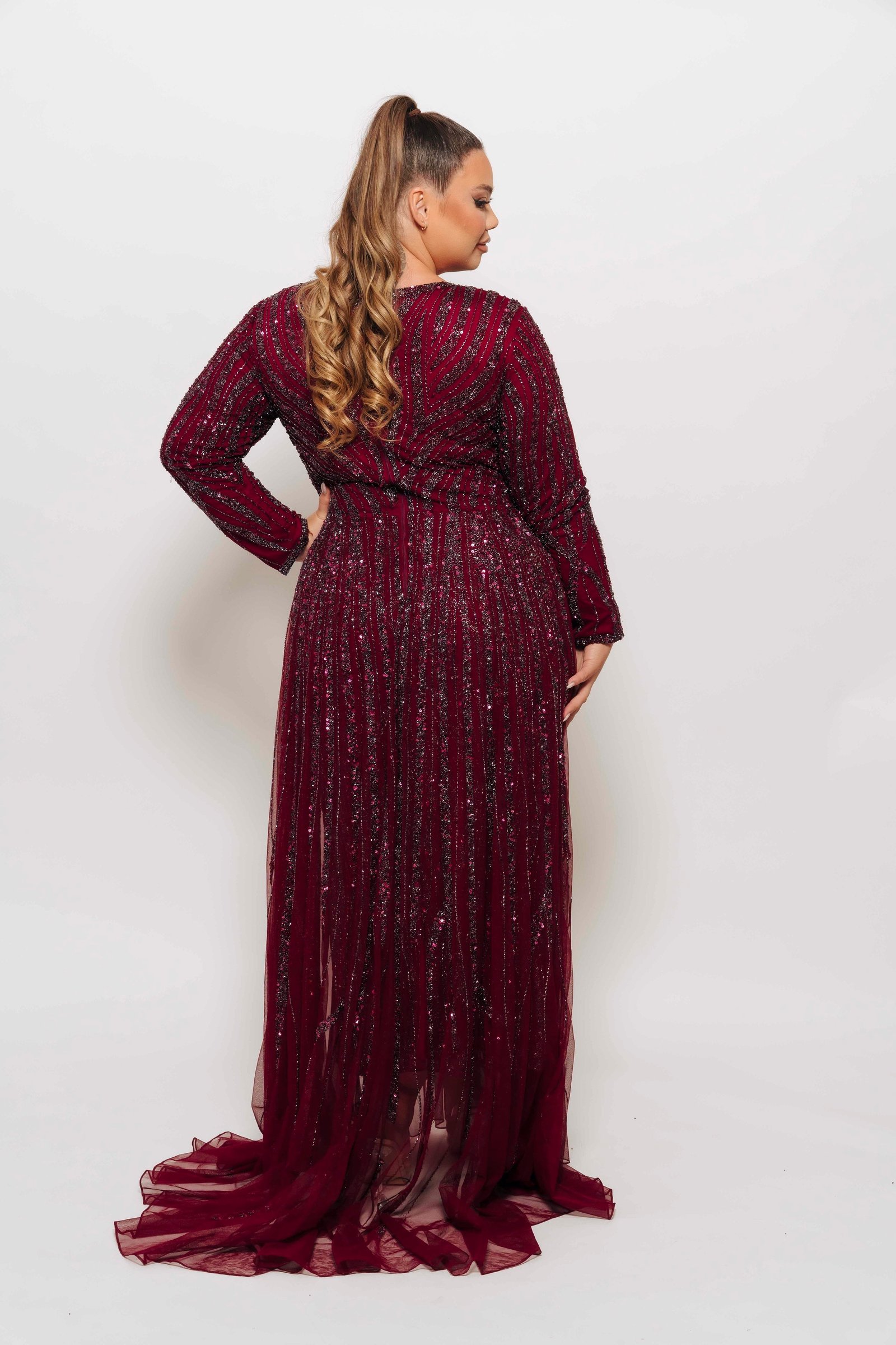AISHA BY MY SECRET WARDROBE PLUM photo 8