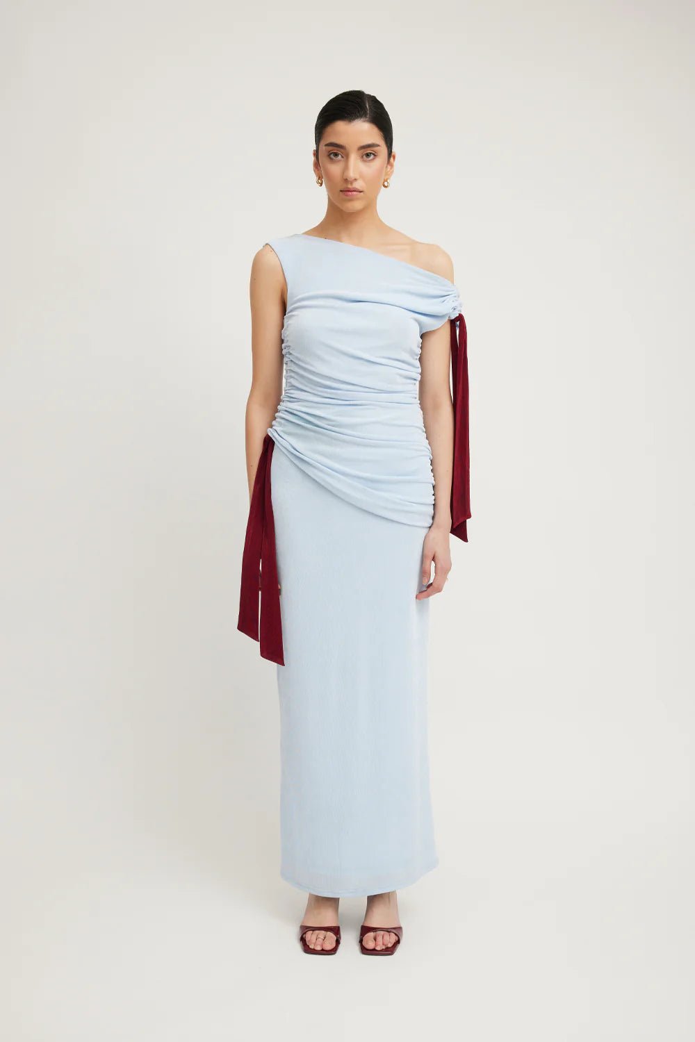 TOJHÀ KALILAH DRESS - SKY/MERLOT photo 4