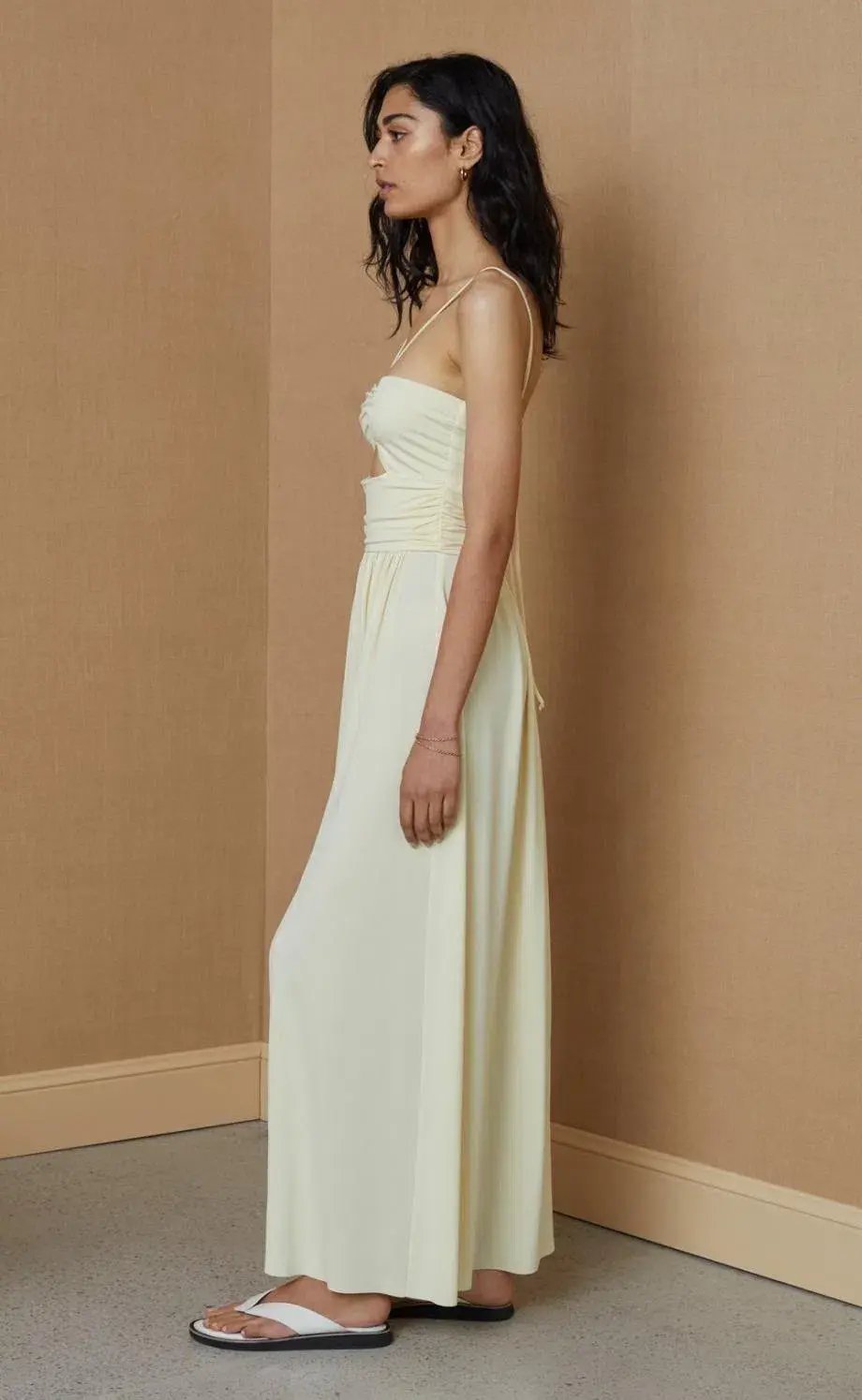 Bec & Bridge Isla Halter Dress Butter Yellow Size AU 10 photo 4