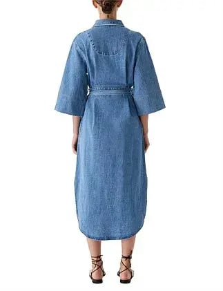 Morrison Fynn Denim Shirt Dress Size 10/2 photo 3