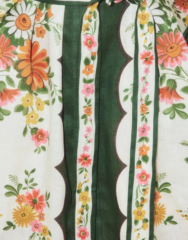 Alemais Elisabetta Shirtdress Floral Size 16 photo 6