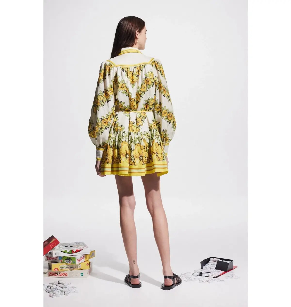 Alemais Gisela Mini Dress Print Size AU 10 photo 3