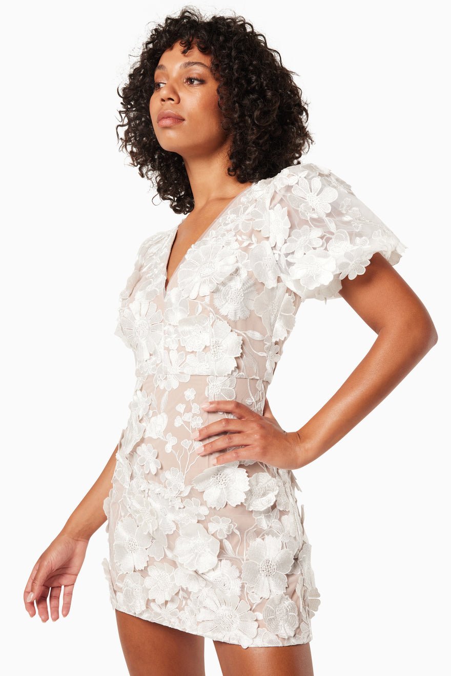 Elliatt Zayla Dress - Ivory/Nude photo 2