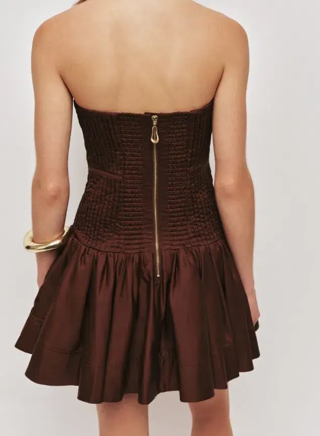 Vacation Mini Dress in Chocolate photo 2