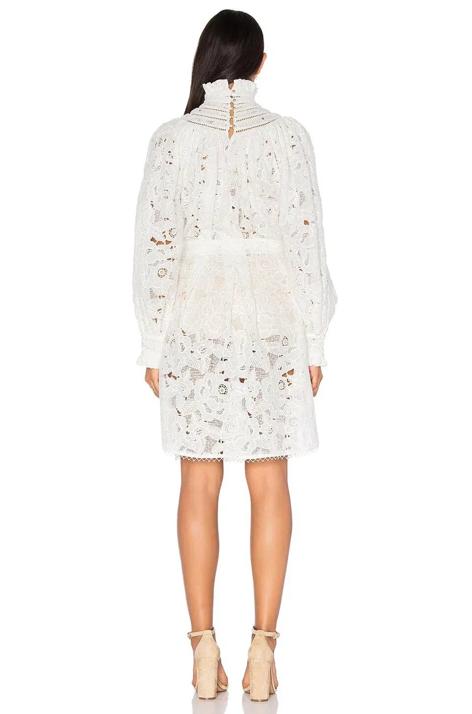 Zimmermann Master Chemisette Tunic Mini Dress Pearl Size 6 photo 2