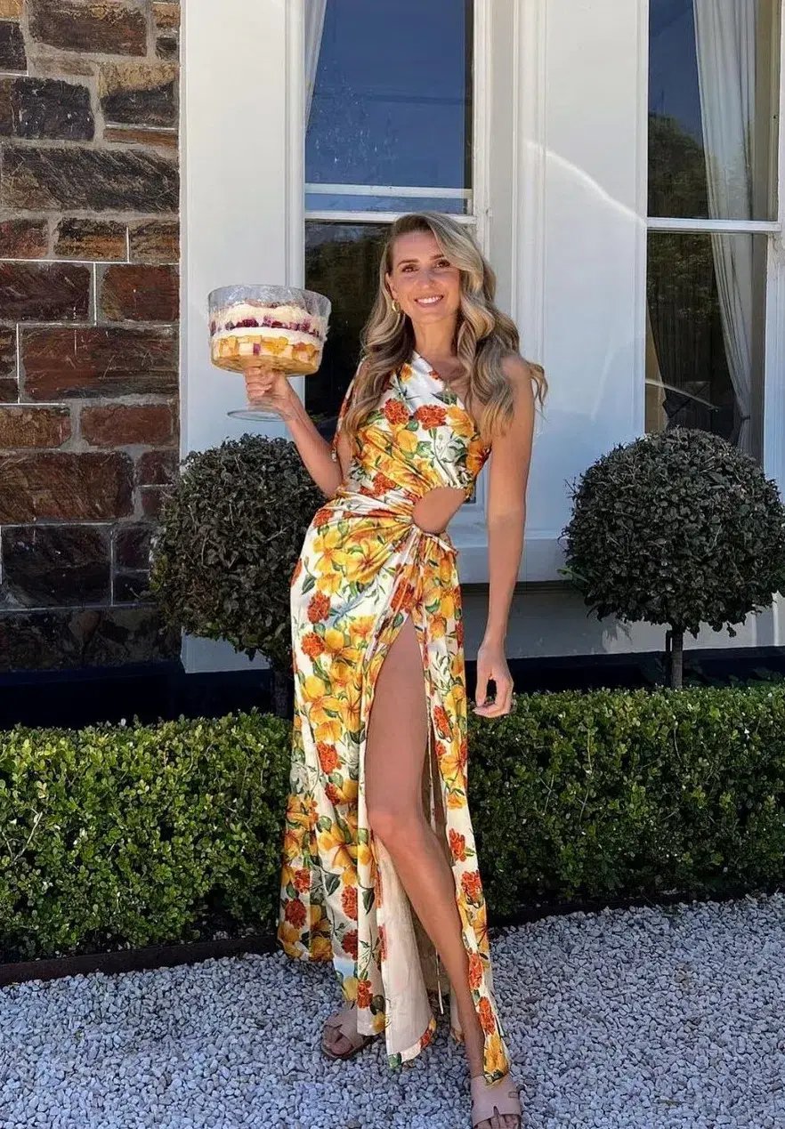 Sonya Nour Yarden Floral Maxi Dress Print Size 6 photo 6