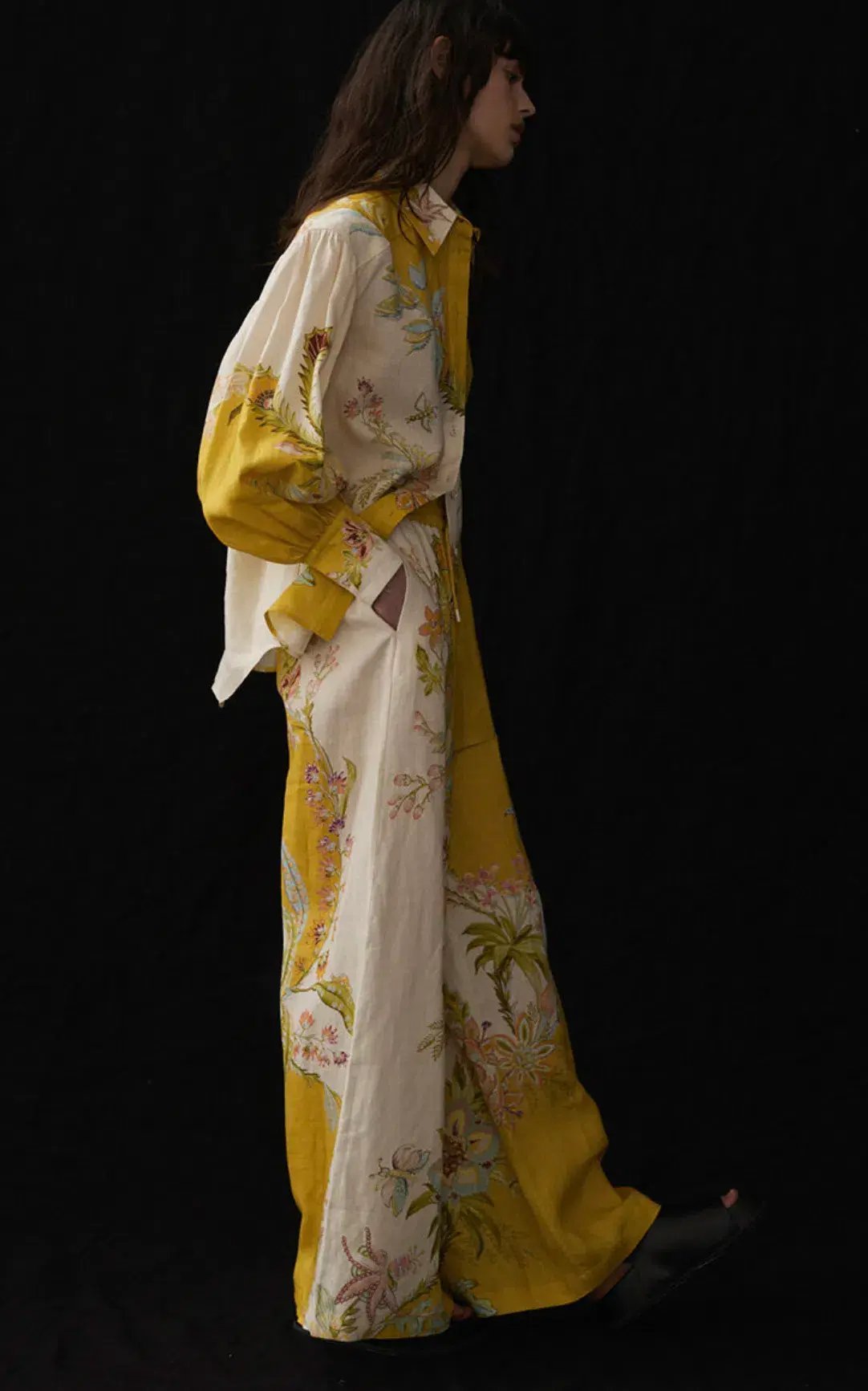 Alemais Ira Linen Shirt and Pant Set Print Size 10 photo 2