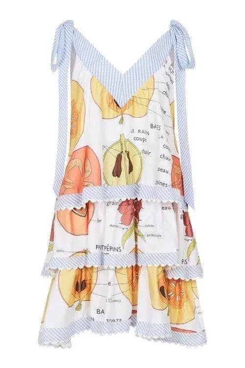 Binny Fruit Dress Print Size 10 photo 3
