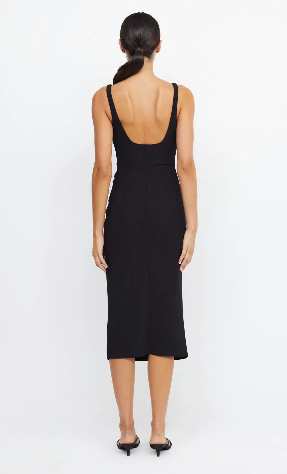 Bec and Bridge Be Mine Square Neck Midi Dress Black Size 14 photo 4