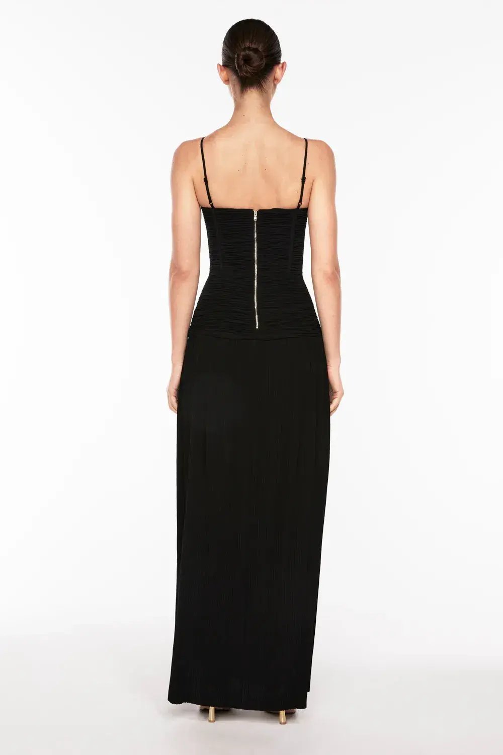 Manning Cartell Double Time Pleat Dress Black Size 14 photo 3