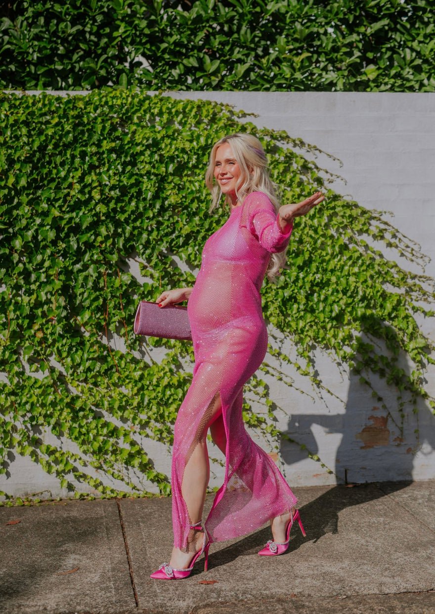 Santa Brands Diamond Maxi Dress, Pink photo 2