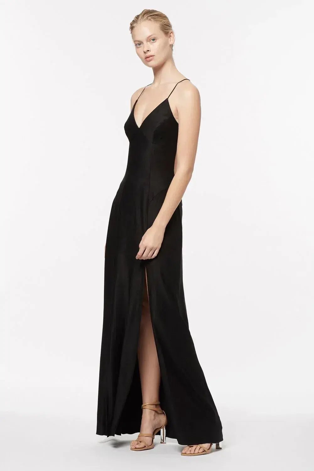 Manning Cartell Facetime Slip Maxi Dress Black Size 10 photo 2