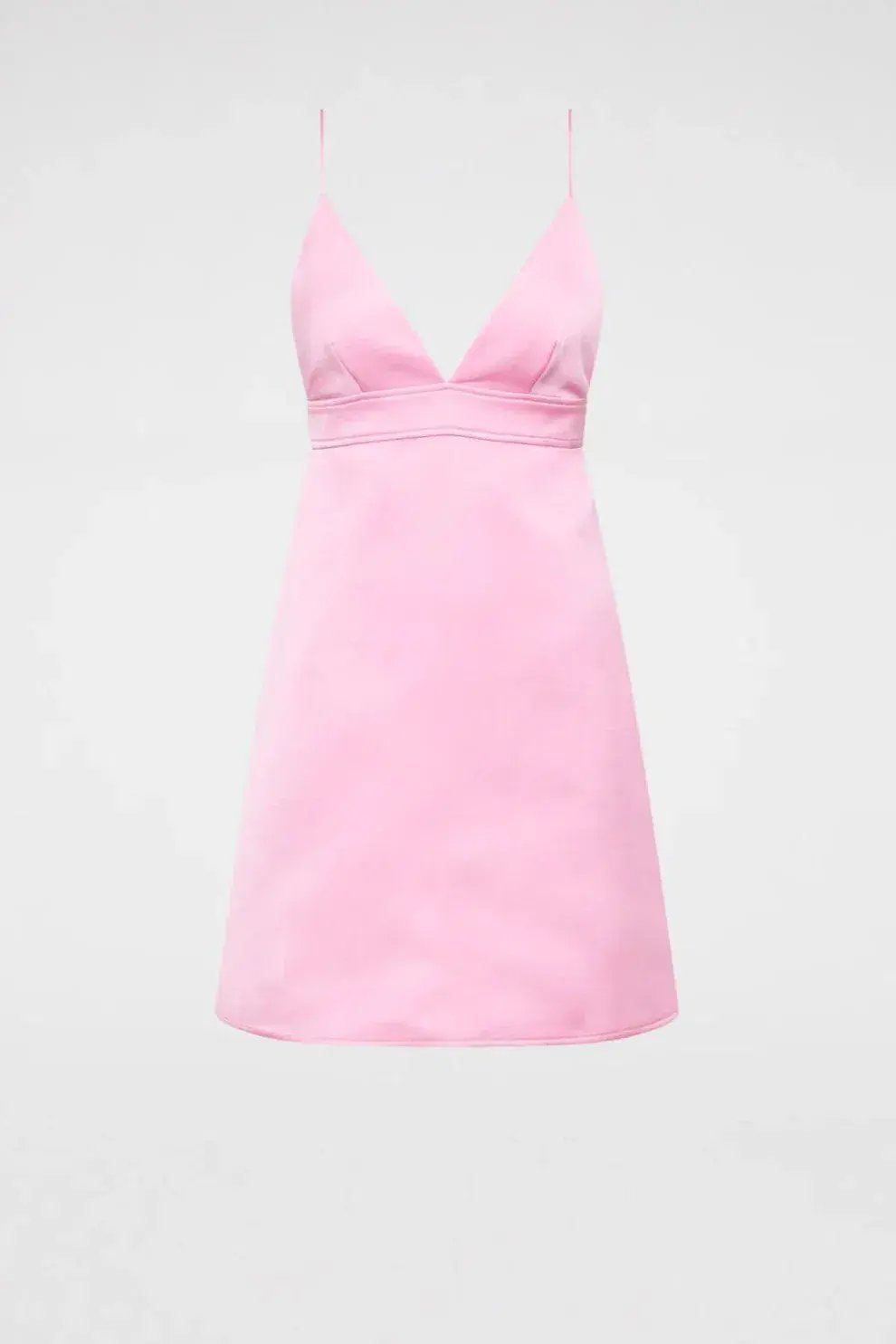 Scanlan Theodore Satin Shoestring Mini Dress Size 10 photo 4