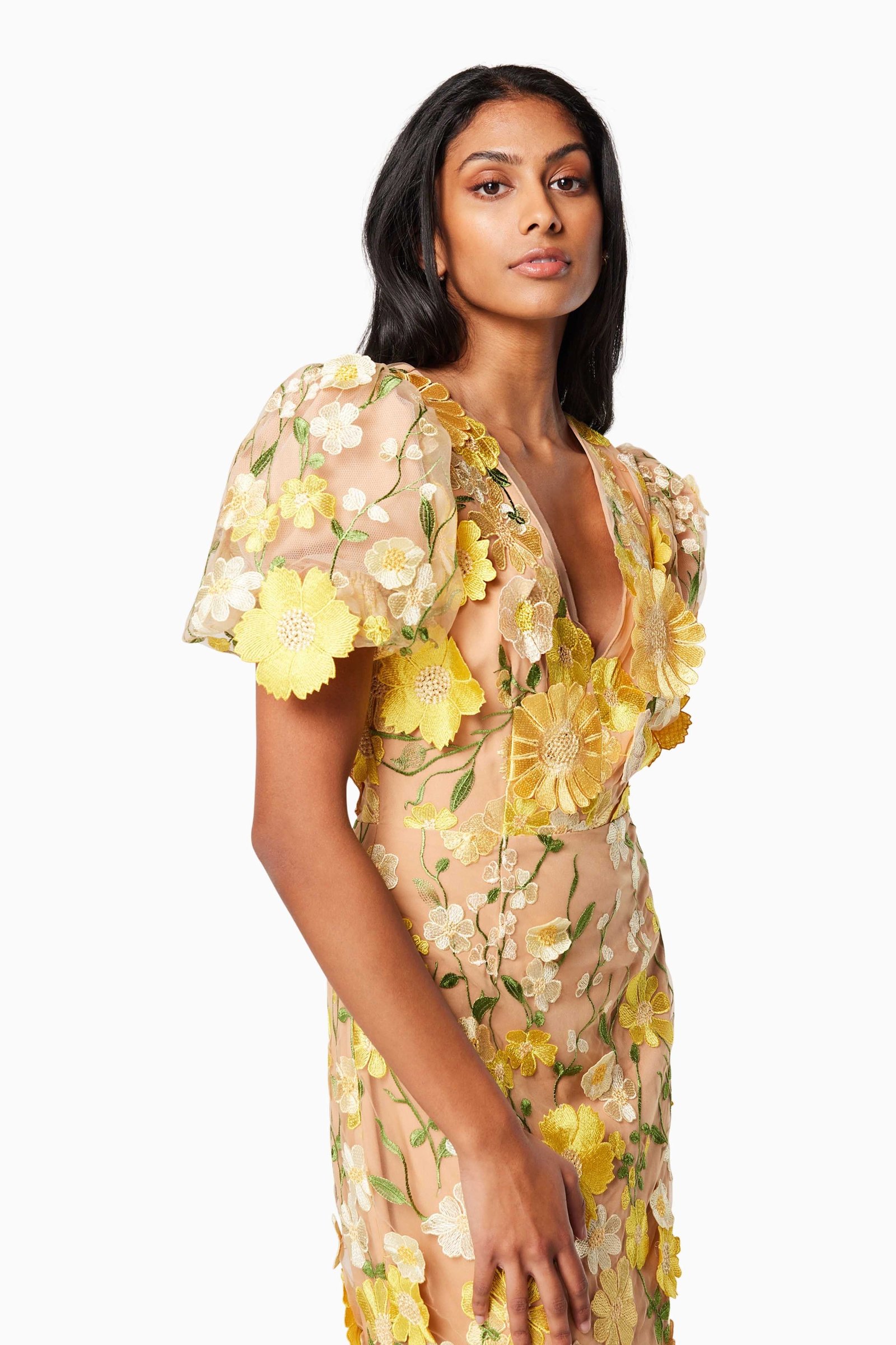 ELLIATT INDIE DRESS - YELLOW MULTI photo 5