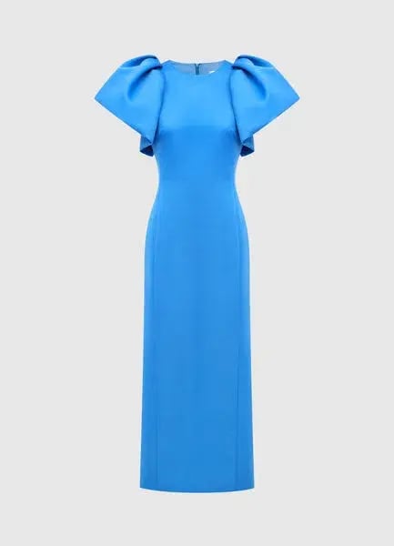 Leo Lin Lucinda Maxi Dress  Steel Blue Size 10 photo 3