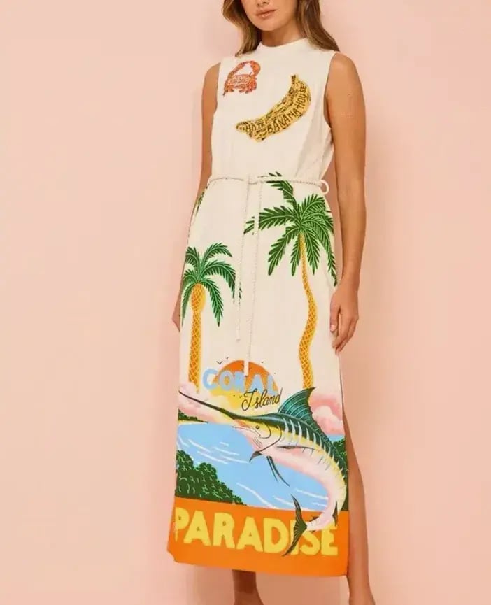 Alemais Samaki Midi Maxi Dress Size 14 photo 7