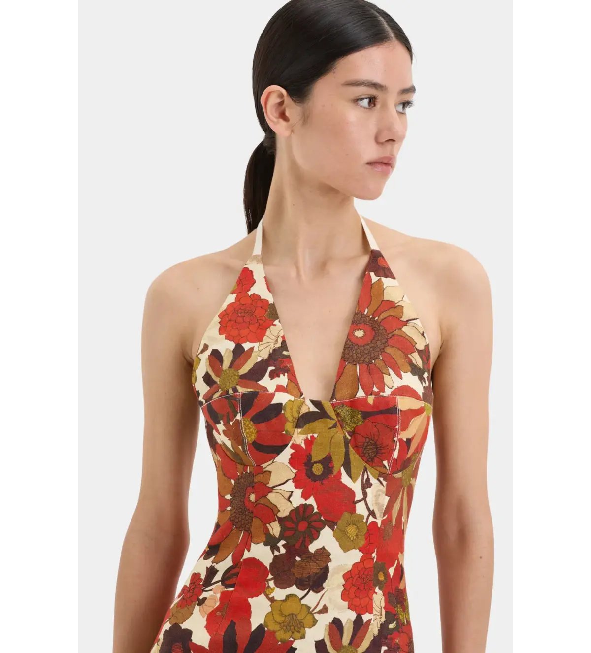 Sir The Label Castella Mini Dress Red Floral Rosso Size 1/AU 8 photo 2