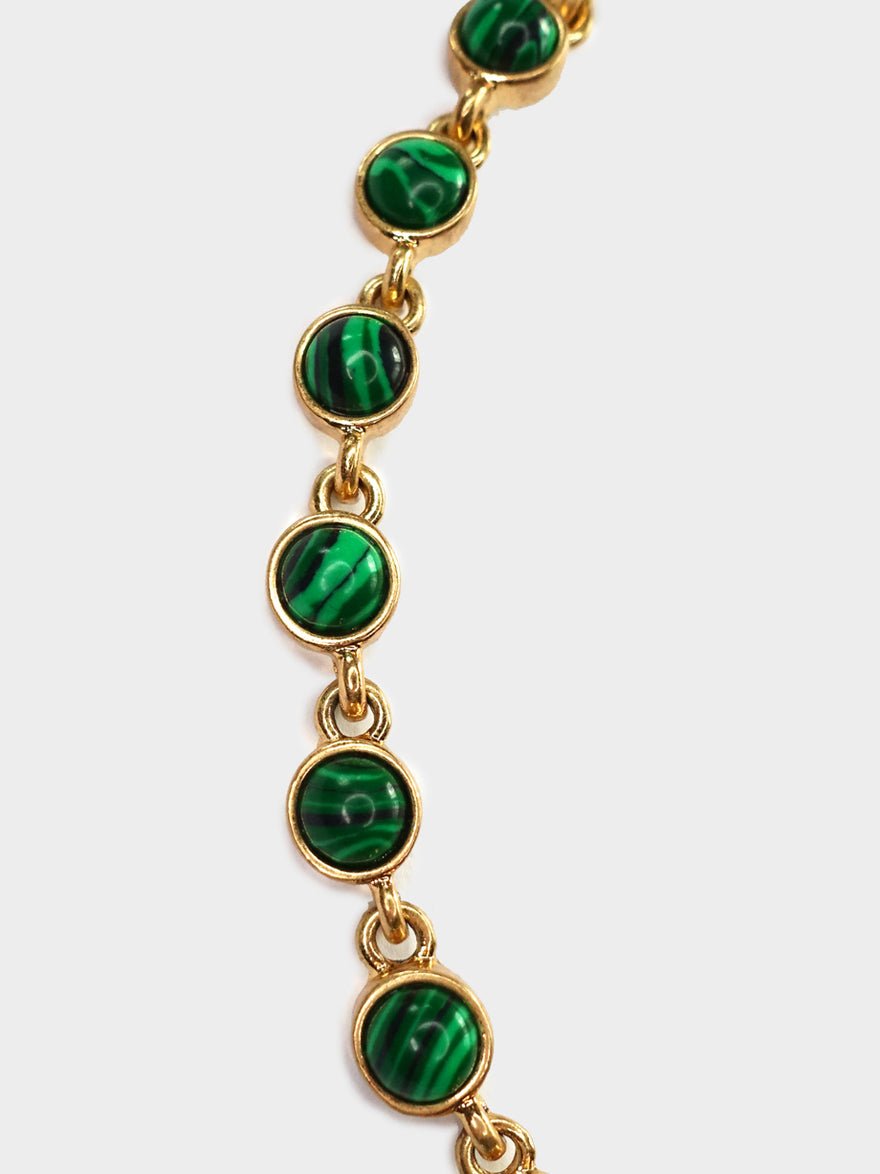 Oscar De La Renta Malachite necklace Gold photo 3