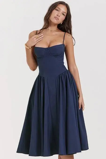 House Of CB Samaria Dress Navy Size Small Size AU 8 photo 2