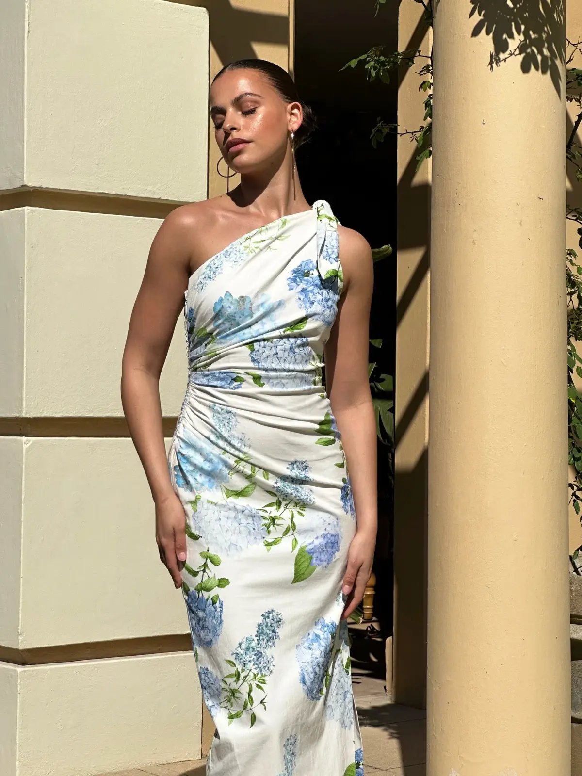 Sheike Blue Bell Midi Dress Floral Size 16 photo 4