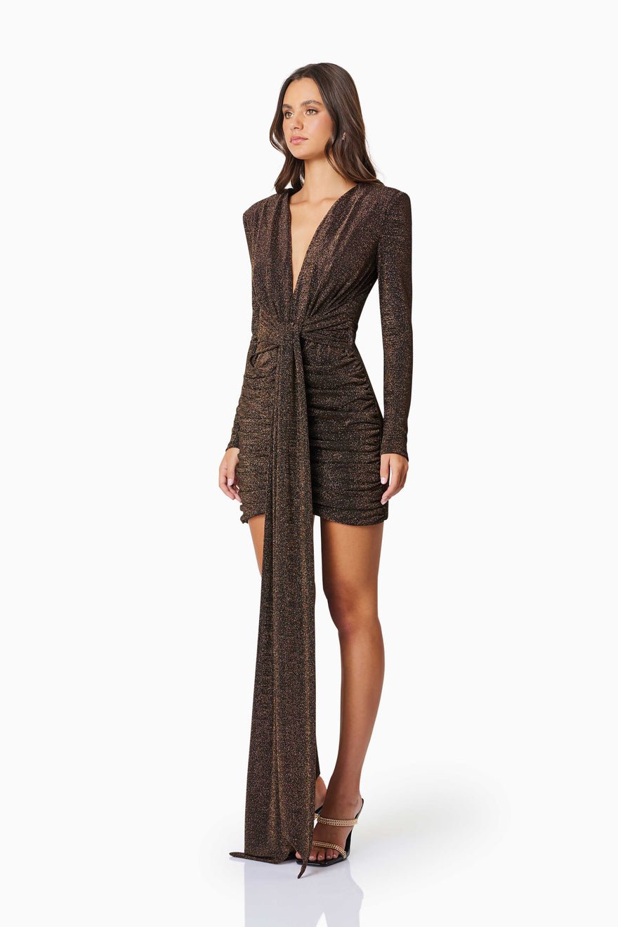 Elliatt Nalani Party Dress - Black/Gold photo 4