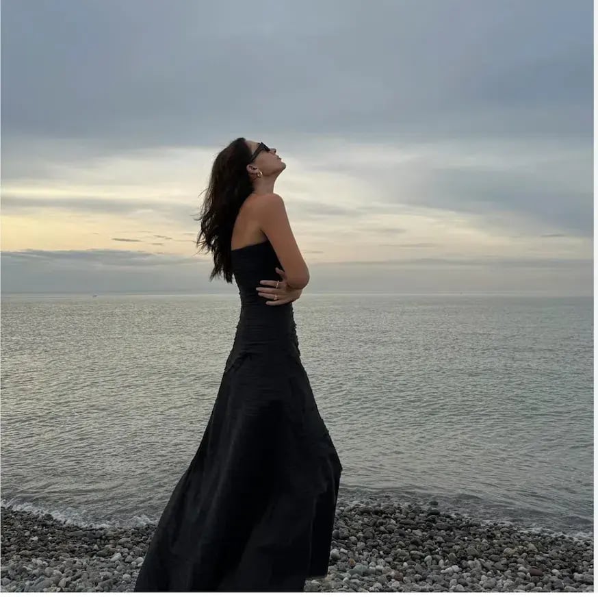 AJE SOUNDSCAPE MAXI DRESS BLACK SIZE 6 photo 6