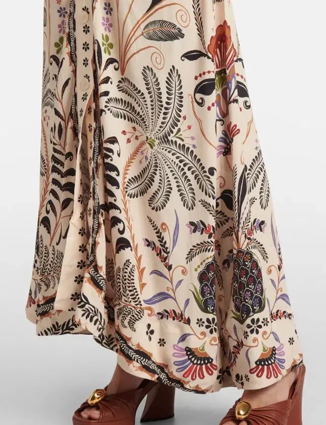 Farm Rio Classic Nature Midi Dress Print Size L / AU 12 photo 5