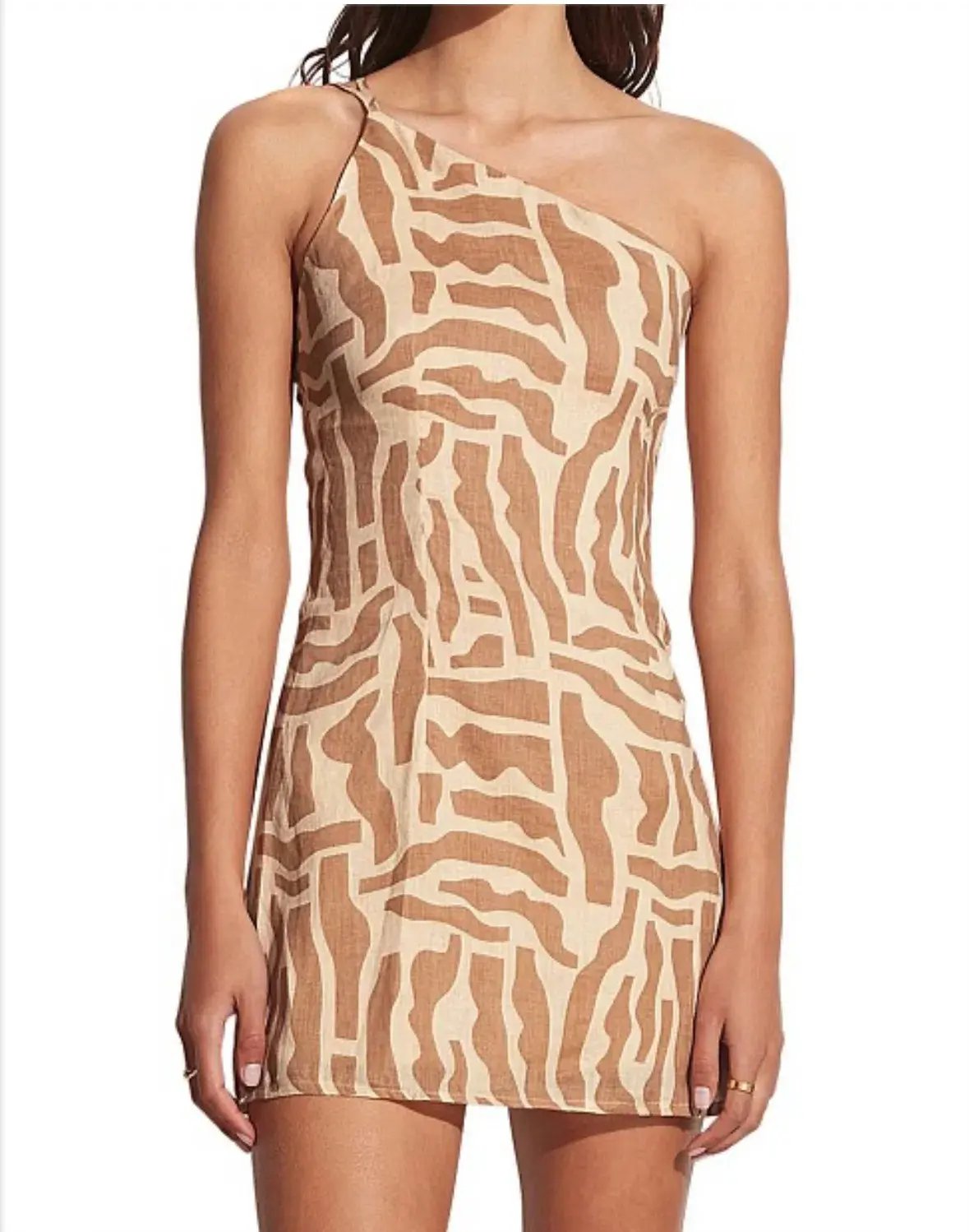 Faithfull the Brand Zippora Mini Dress Print Size 12 photo 5
