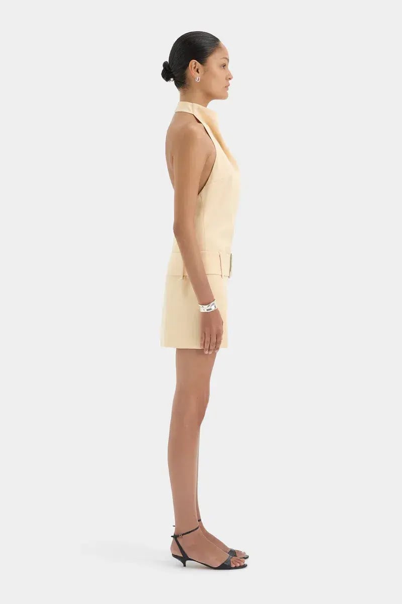 Sir the label SABINA belted mini dress butter size 0(6) photo 3