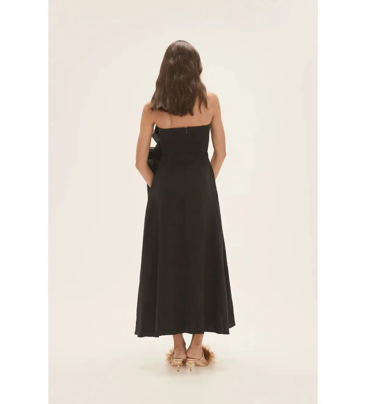 Aje Energy Midi Dress in Black Size AU 8 photo 6