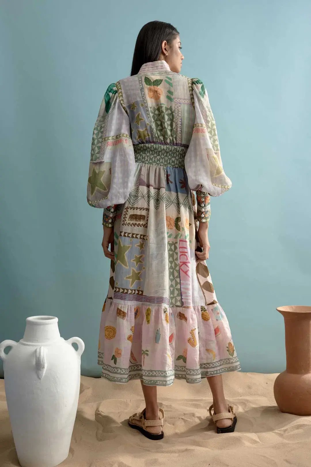 Alemais Emma Gale Shirtdress Multi Size 12 photo 6