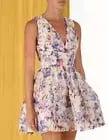 Zimmermann Tama Iris Print V-Neck Mini Dress Size 2 photo 2