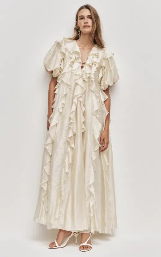 AJE Voyager Maxi Dress Coconut cream Size 6 photo 2