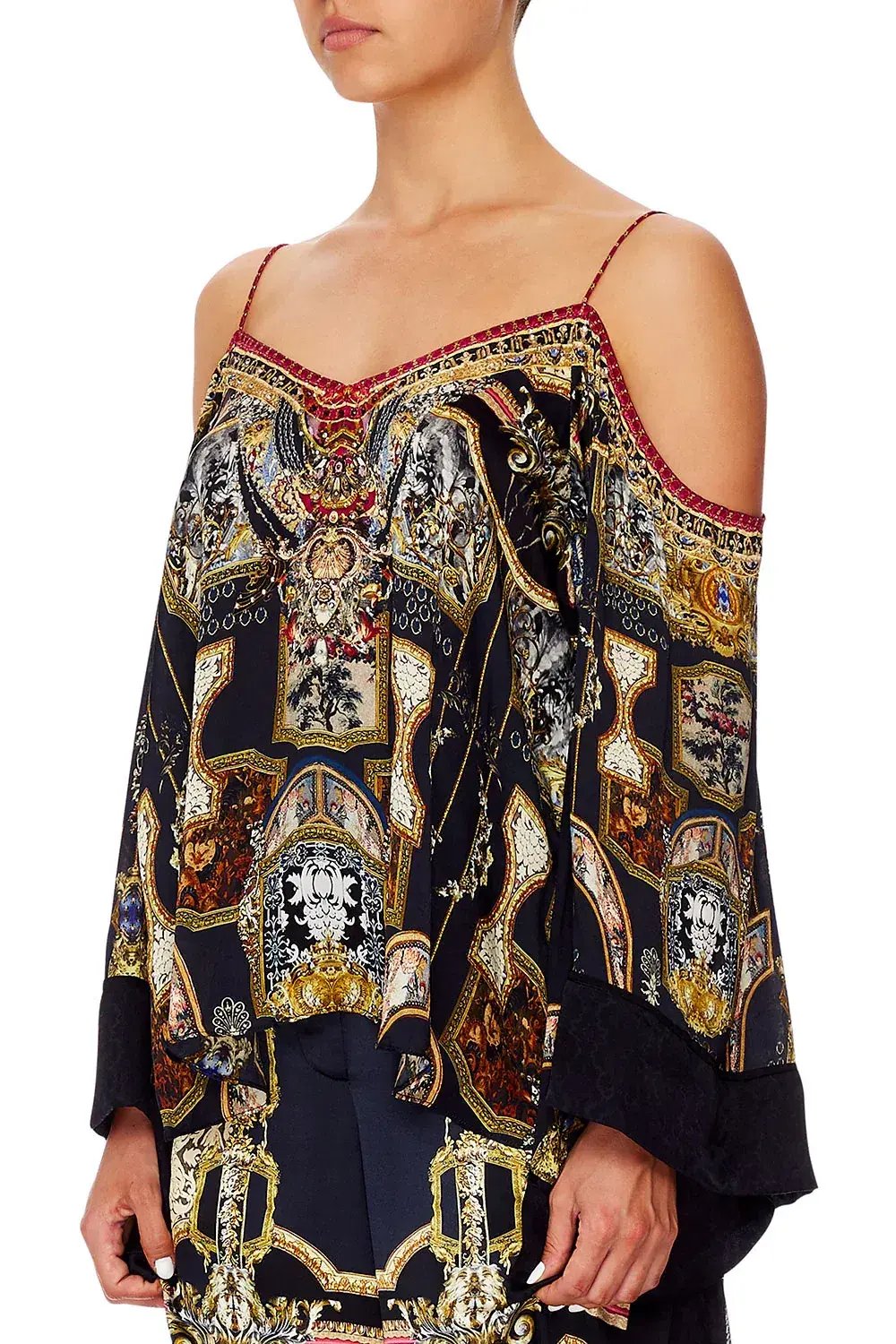 Camilla Flare Sleeve Top Midnight Meeting Size M / AU 12 photo 4