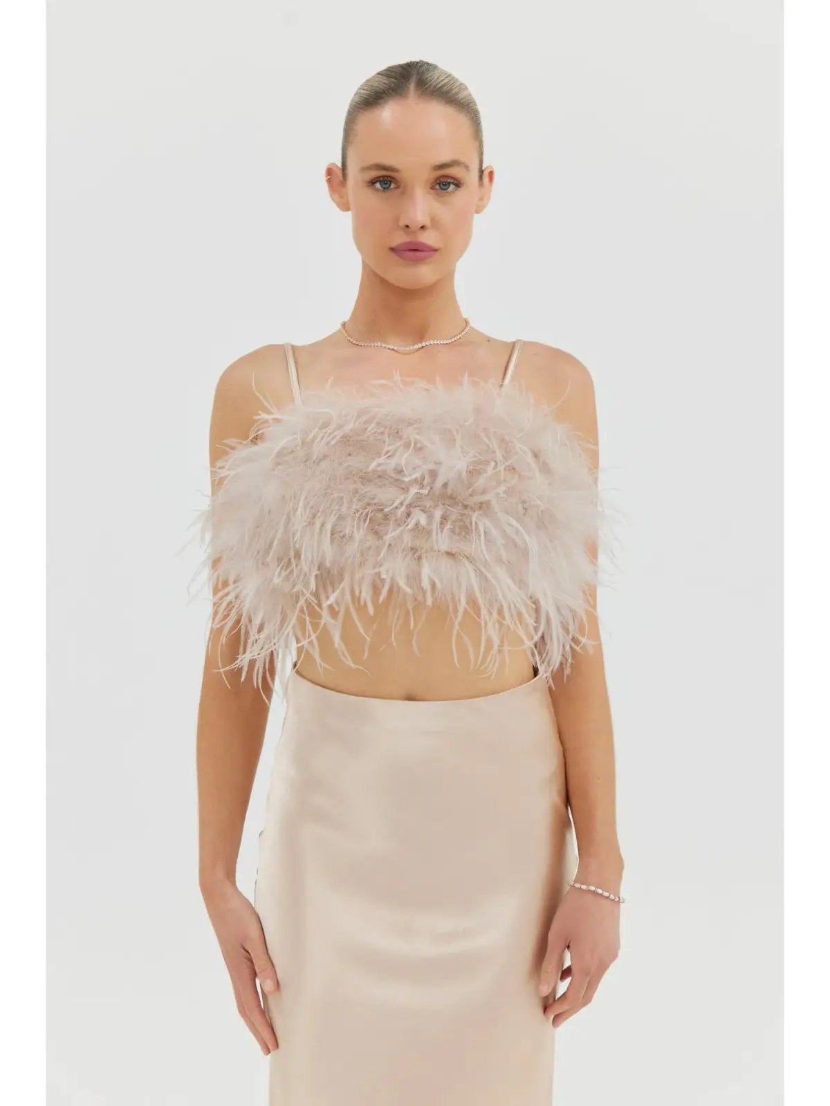 Bubish Iris Top & Harlow Skirt Champagne Size S / AU  8 photo 3