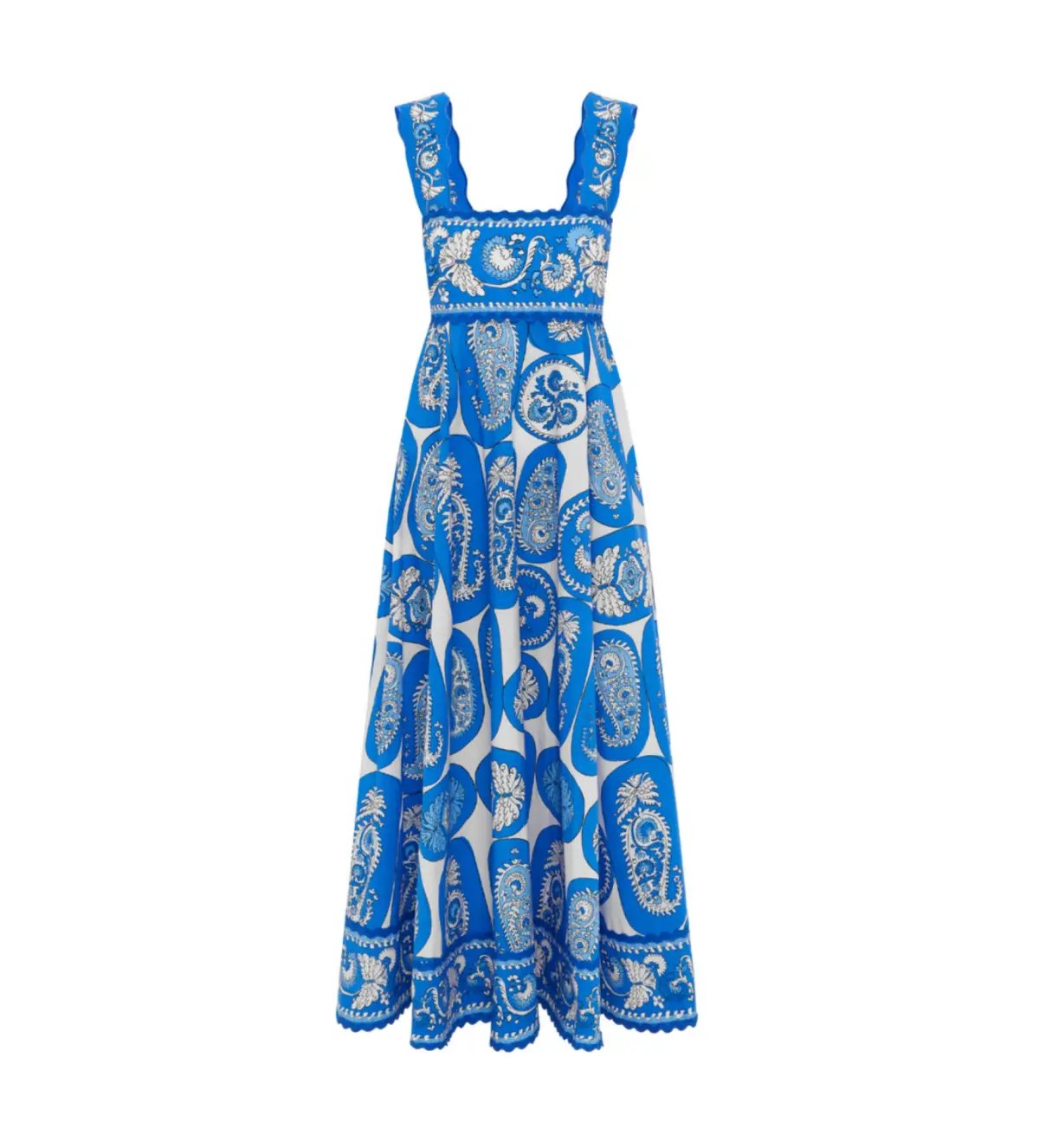 Alemais Dianna Summer Dress Paisley Blue/White Print Size AU 12 photo 6